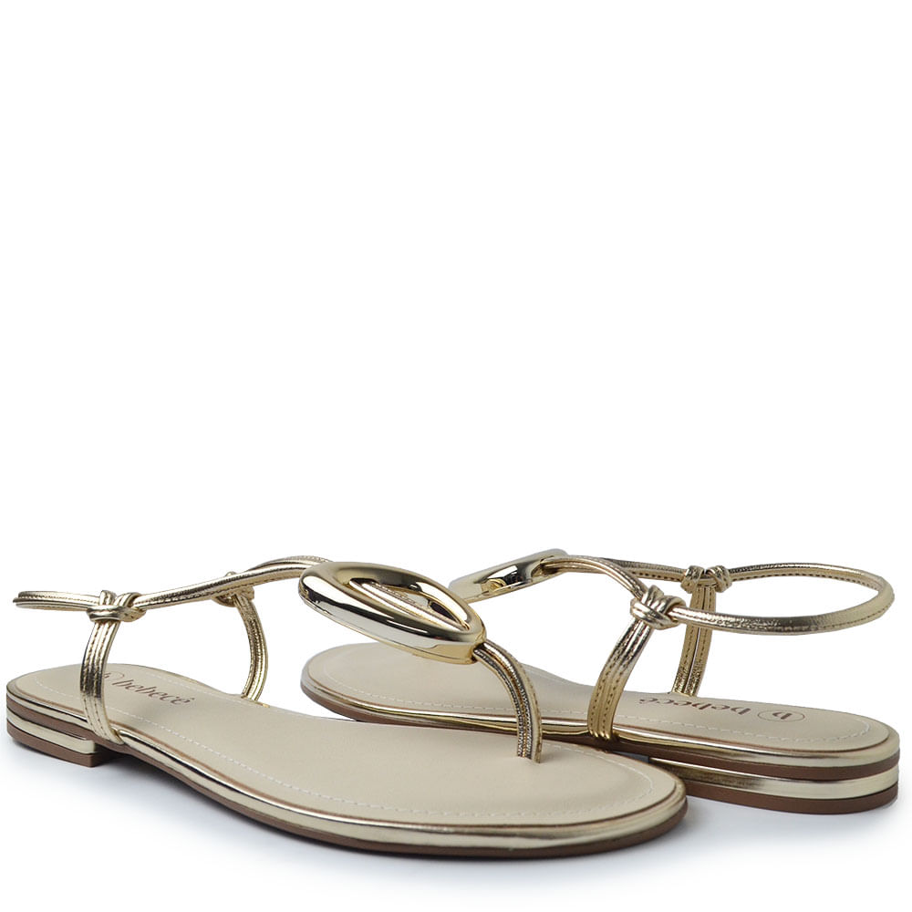 Sandália Rasteira Bebecê Feminina T1028-494 - Foto 6