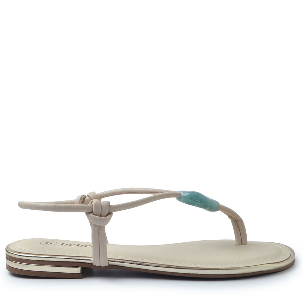 Sandália Rasteira Bebecê Feminina T1028-251 - Foto 1