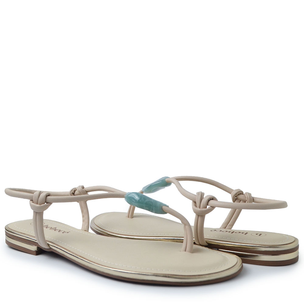 Sandália Rasteira Bebecê Feminina T1028-251 - Foto 6