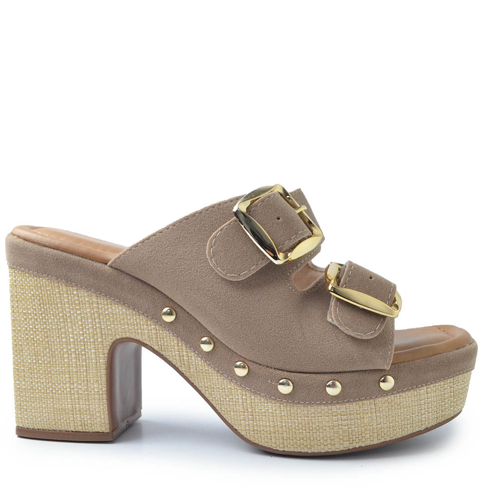 Tamanco Bebecê Salto Bloco Feminino T5110-129 - Foto 1