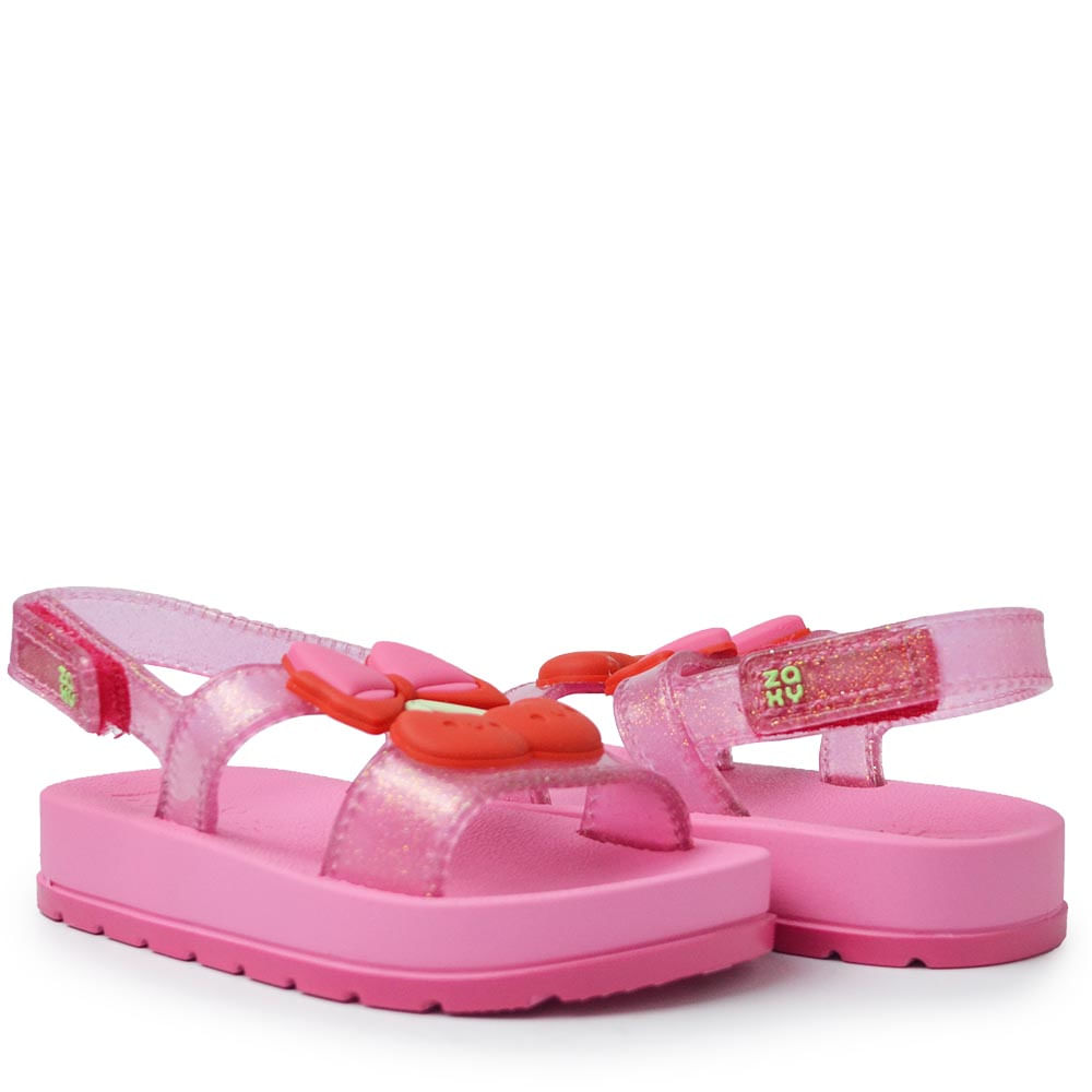 Sandália Papete Infantil Zaxy Feminina Nina Cherry 19265 - Foto 6