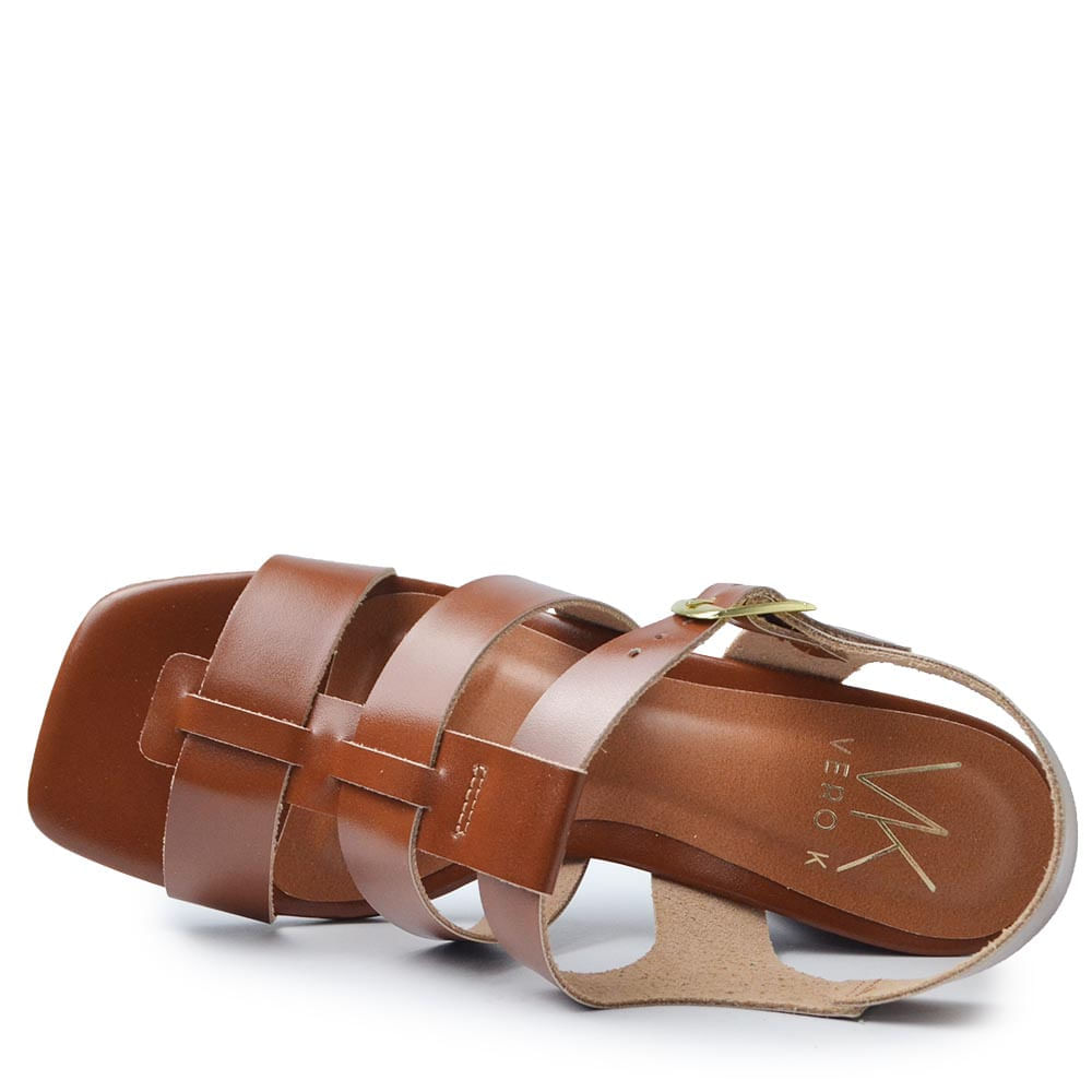 Sandália Salto Bloco Vero K Feminina 74273 - Foto 4