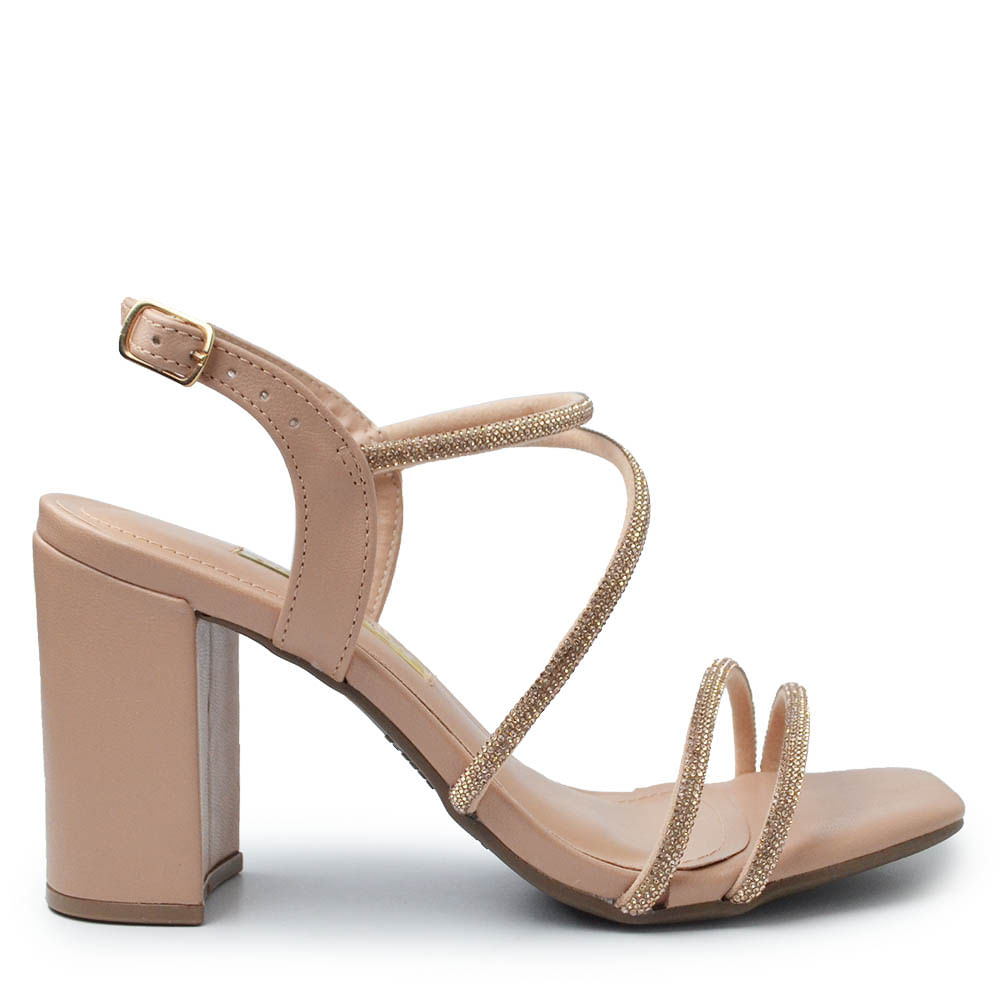 Sandália Via Marte Salto Bloco Feminina 139-039-01 - Foto 1