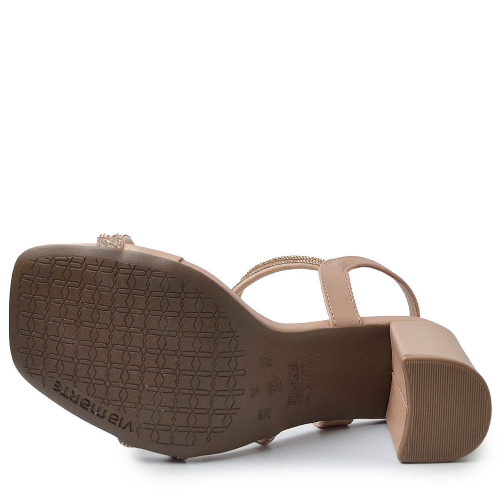 Sandália Via Marte Salto Bloco Feminina 139-039-01 - Foto 5