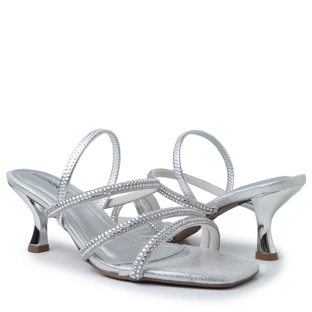 Sandália Via Marte Salto Alto Feminina 177-045-03 - Foto 6