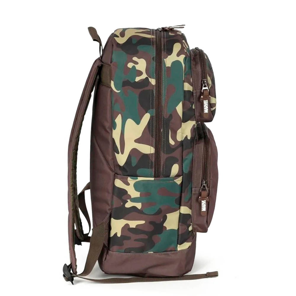 Mochila Juvenil Luxcel Masculina Avengers Camuflada MJ47721AG - Foto 3