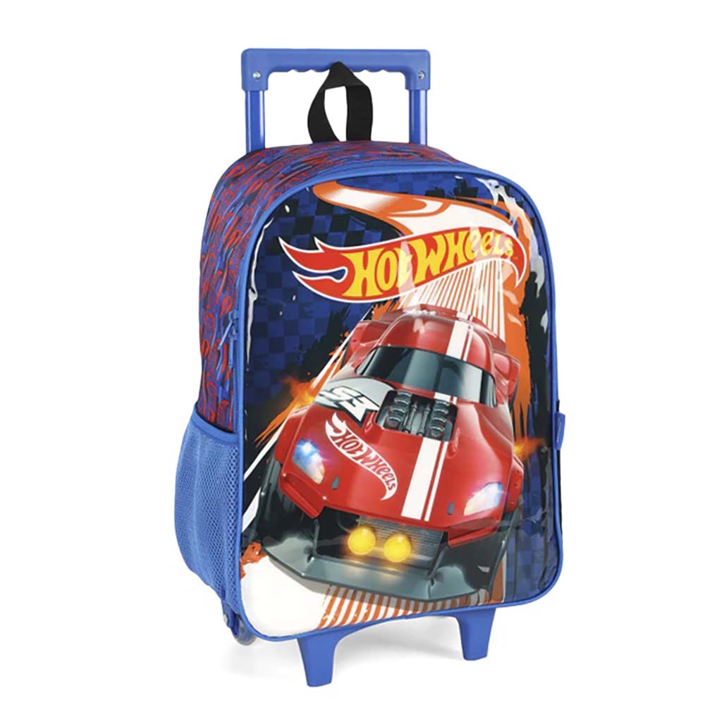 Mochila de rodinha Infantil Luxcel Masculina Hot weels  IC41472HW - Foto 2