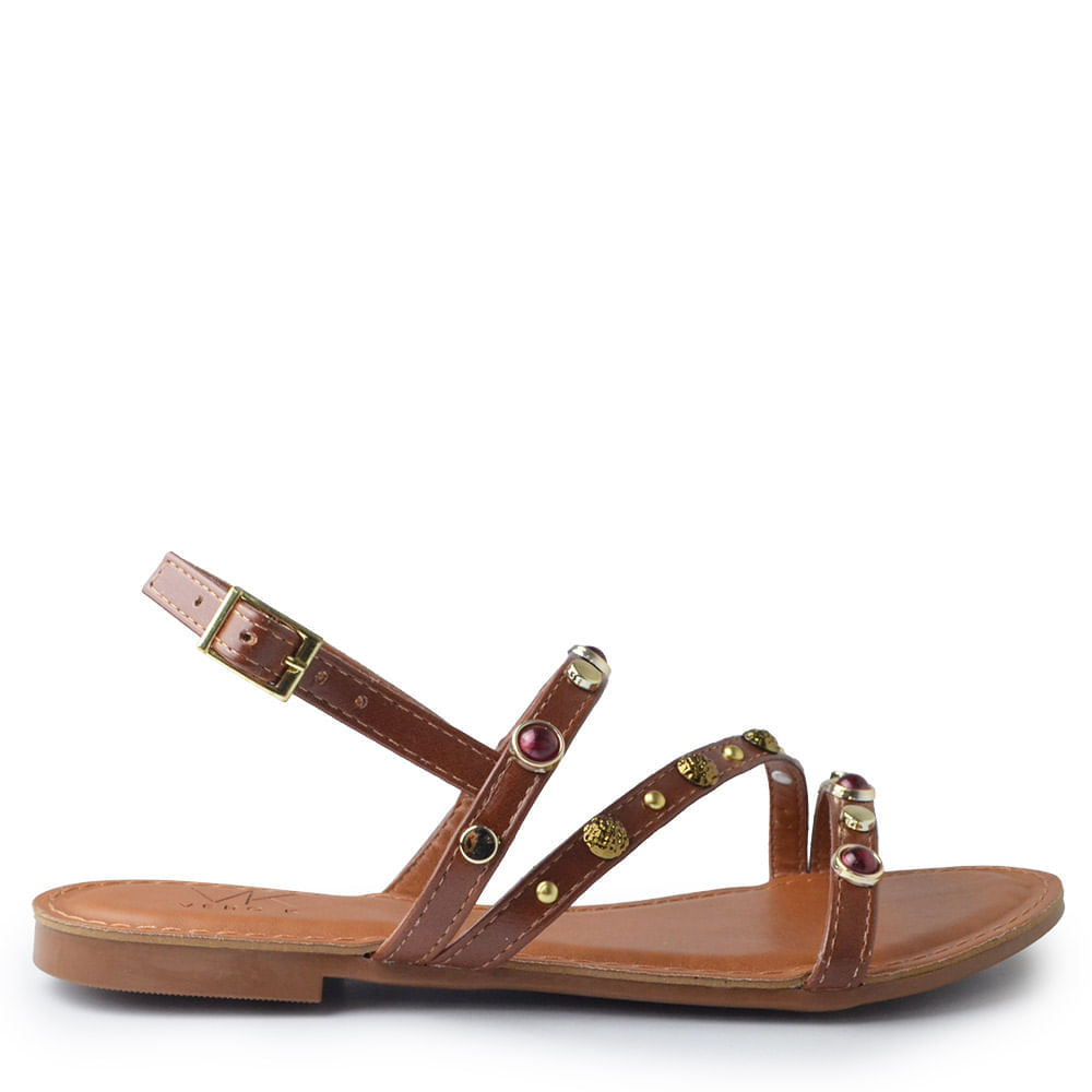 Sandália Rasteira Vero K Feminina 354 - Foto 1