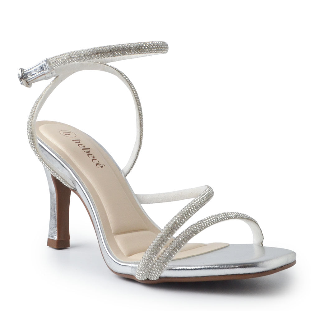 Sandália Salto Fino Bebecê Feminina T7539-469 - Foto 2