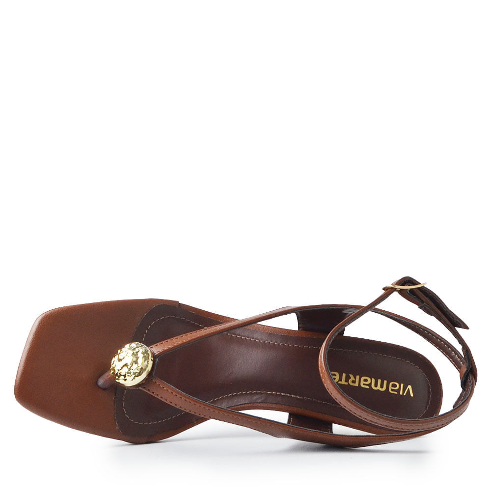 Sandália Salto Fino Via Marte Feminina 177-043-04 - Foto 4