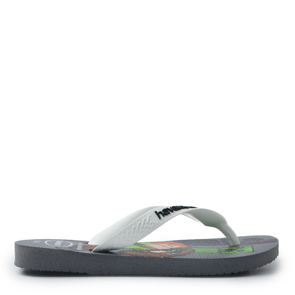 Chinelo Infantil Havaianas Masculino 25/26 MINECRAFT - Foto 2