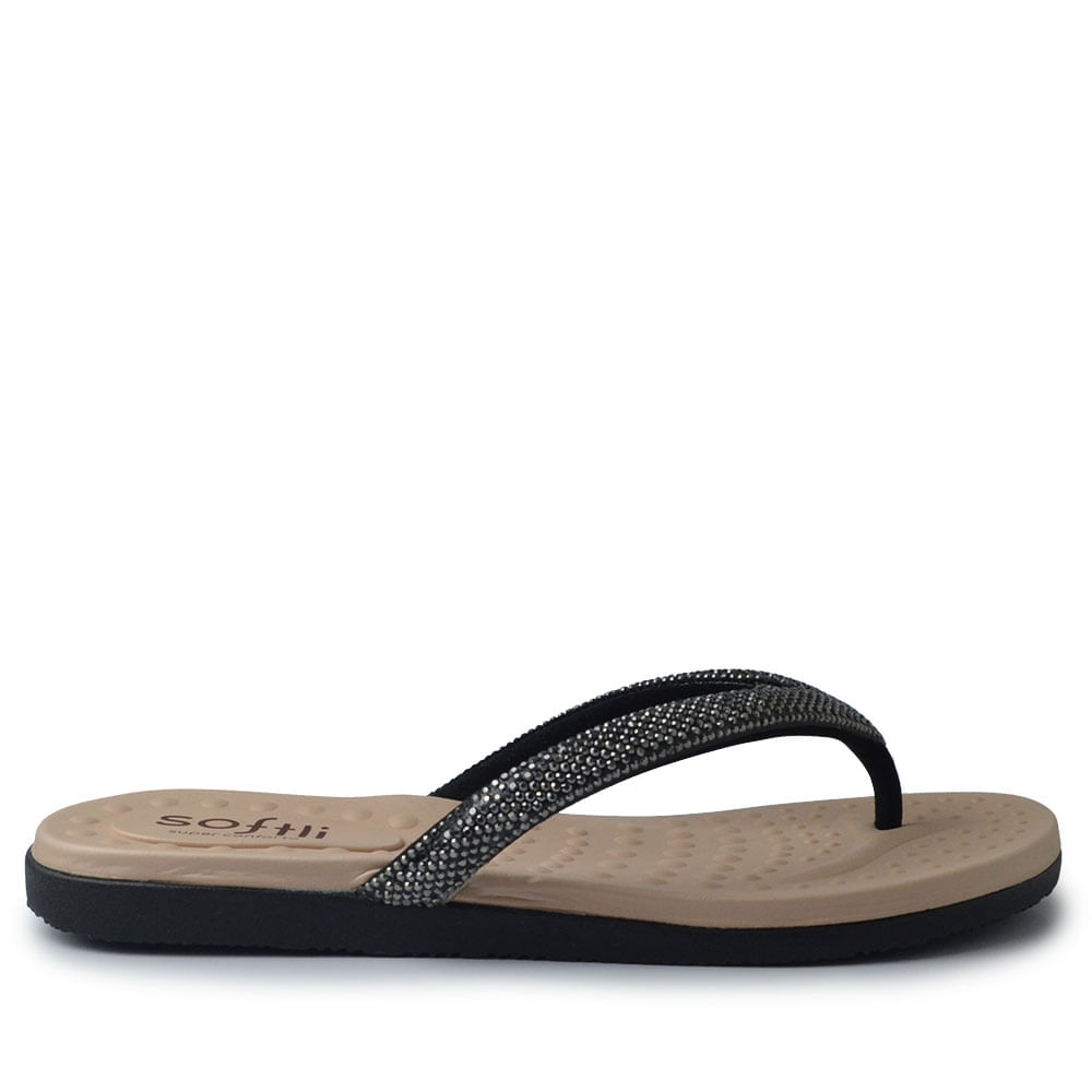 Sandália Rasteira Soft Li Feminina 10015.10064 - Foto 1