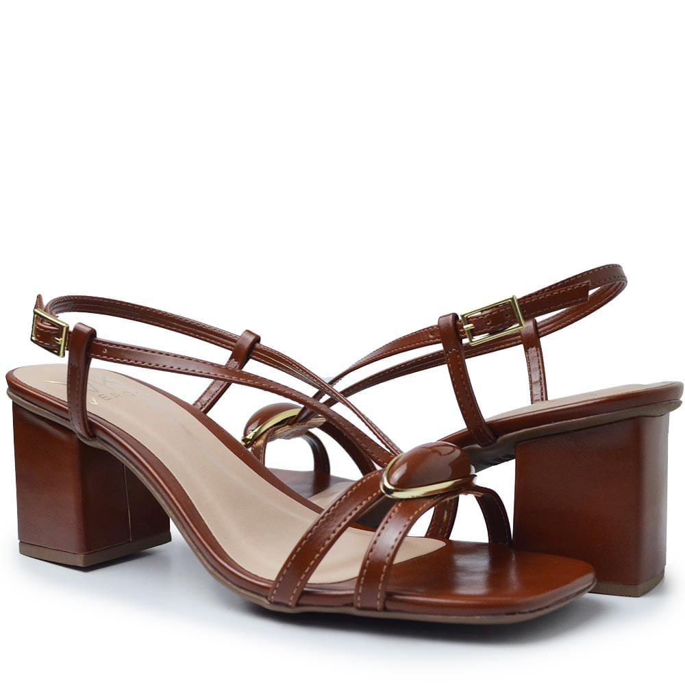 Sandália Salto Bloco Vero K Feminina 74261 - Foto 6