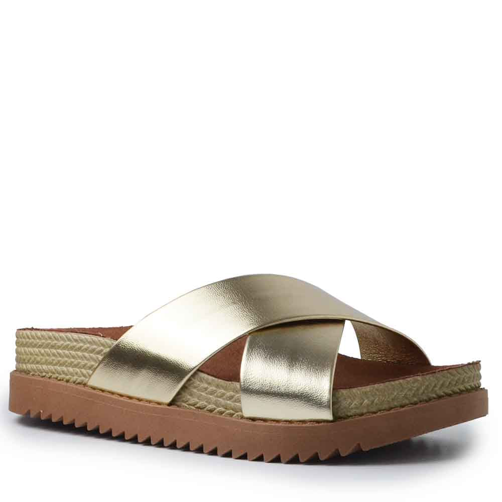 Sandália Papete Moleca Feminina 5500.215 Metalizada - Foto 2