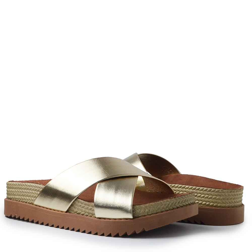 Sandália Papete Moleca Feminina 5500.215 Metalizada - Foto 6