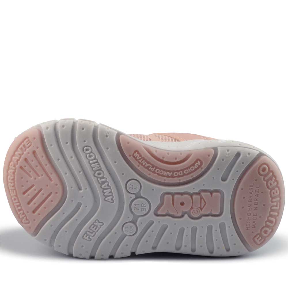 Tênis Infantil Kidy Feminino Equilibrio 446-1004 Rosa - Foto 5