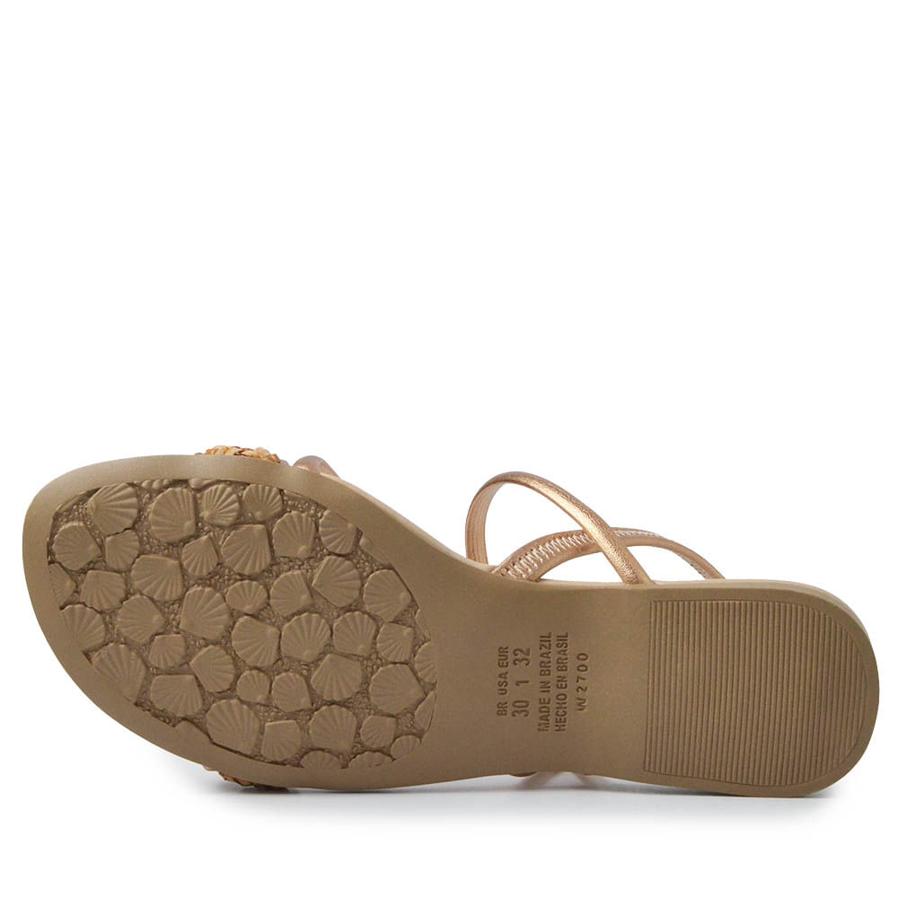 Sandália Rasteira Infantil Pink Cats Feminina V4871 - Foto 5