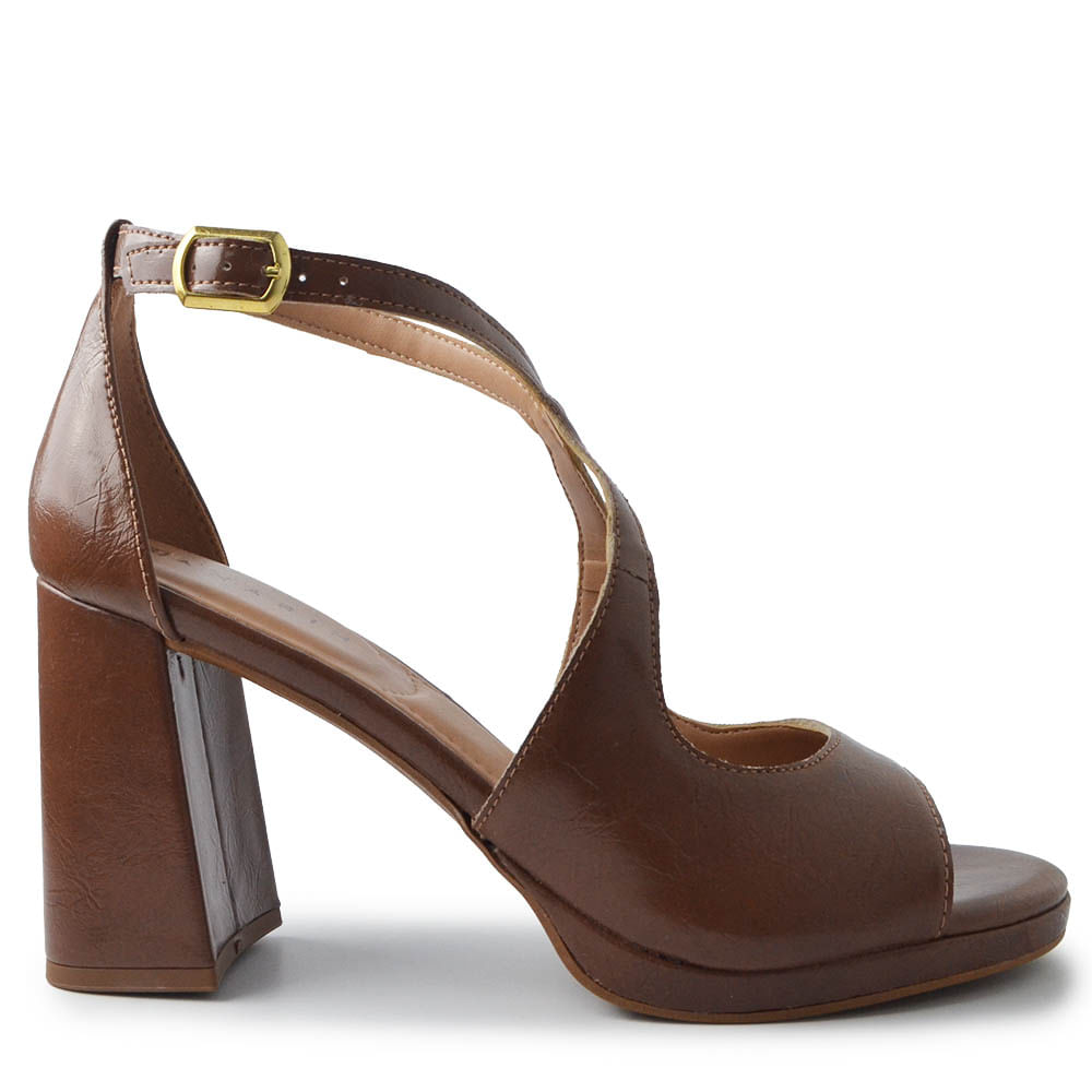 Sandália Salto Bloco Ramarim Feminina 2646103 - Foto 1