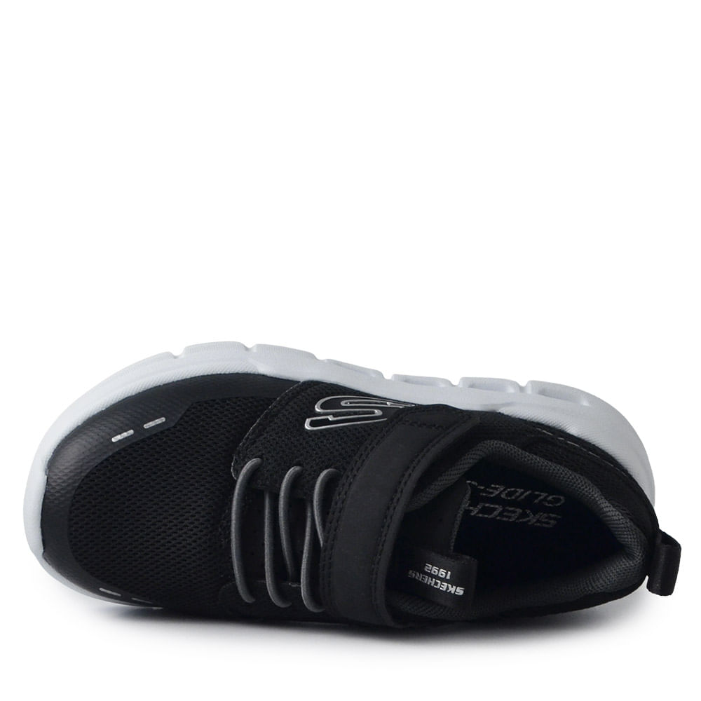 Tênis Esportivo Infantil Skechers Gilde Masculino 404172L - Foto 4