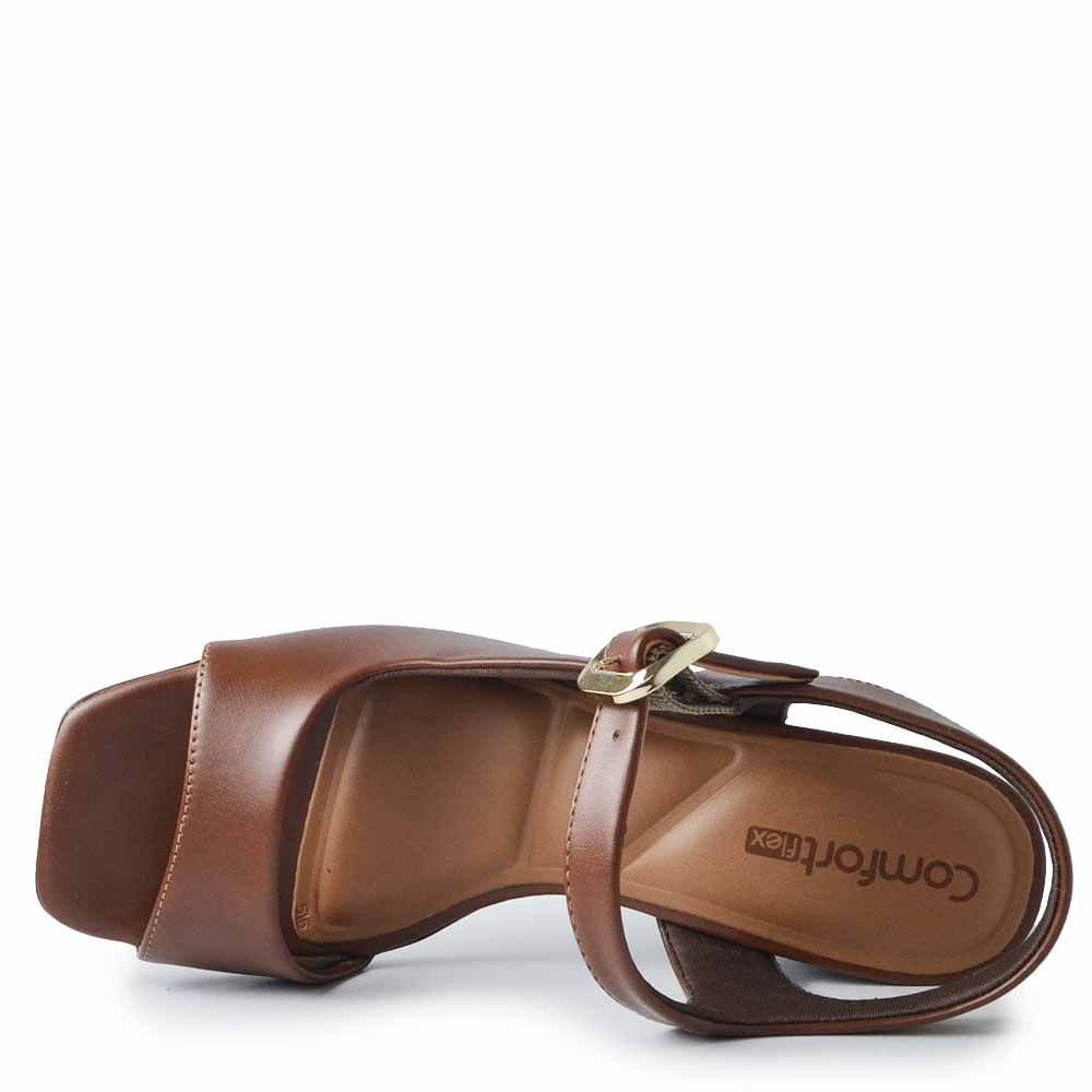 Sandália Salto Bloco Comfortflex Feminina 2638304 - Foto 4