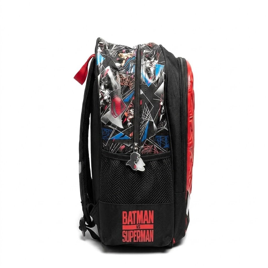 Mochila Infantil Luxcel Masculina Super Man/Batman IS31801SB - Foto 2