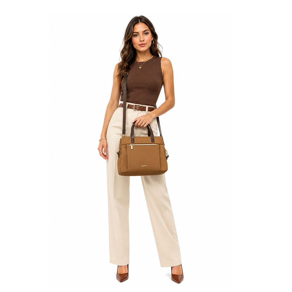 Bolsa Chenson Feminina Microfiber de Mão CG85113 - Foto 2