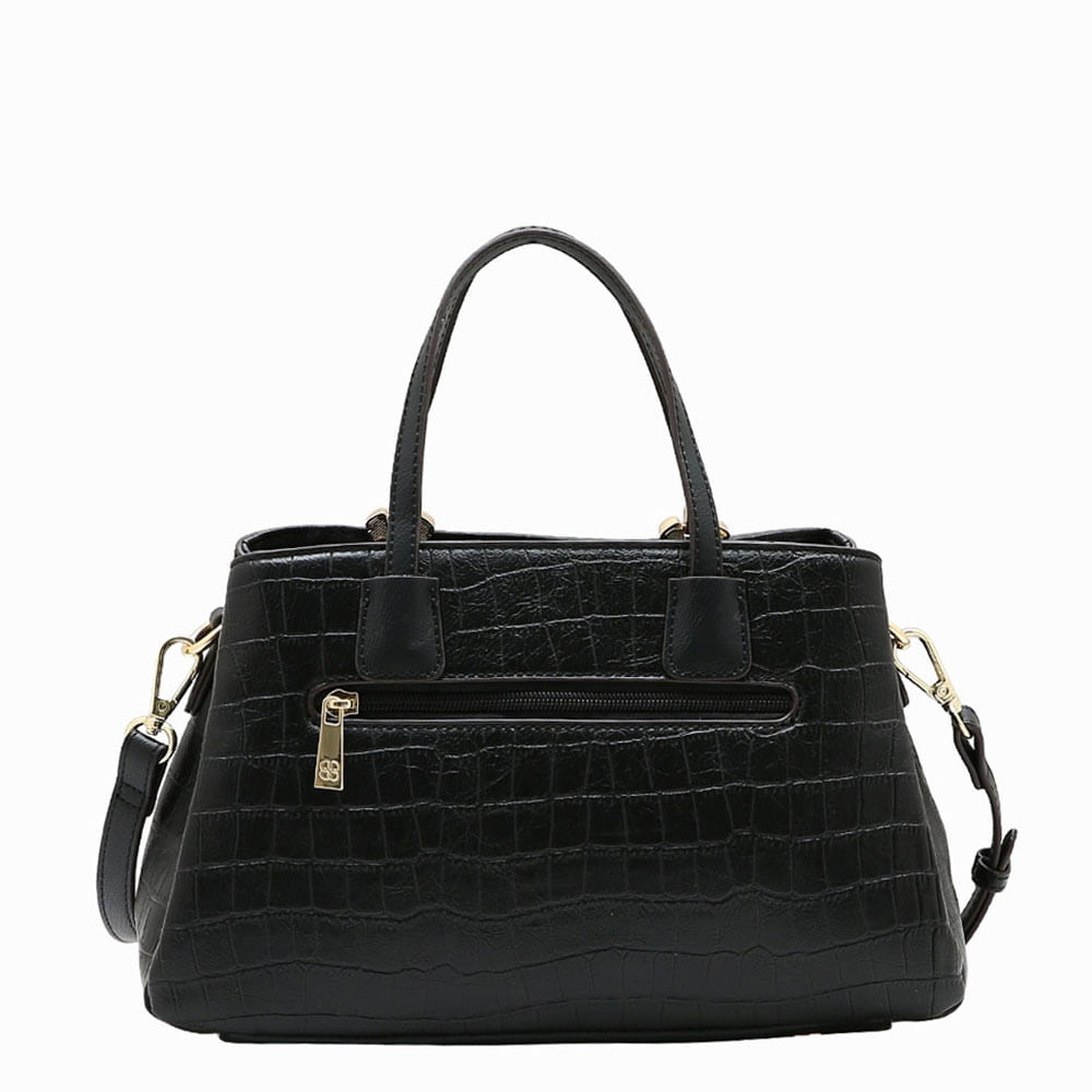 Bolsa Chenson Feminina Satchel Croco CG85959 - Foto 4