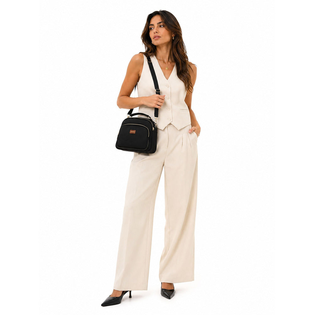 Bolsa Chenson Feminina Twill Nylon CG85985 - Foto 2