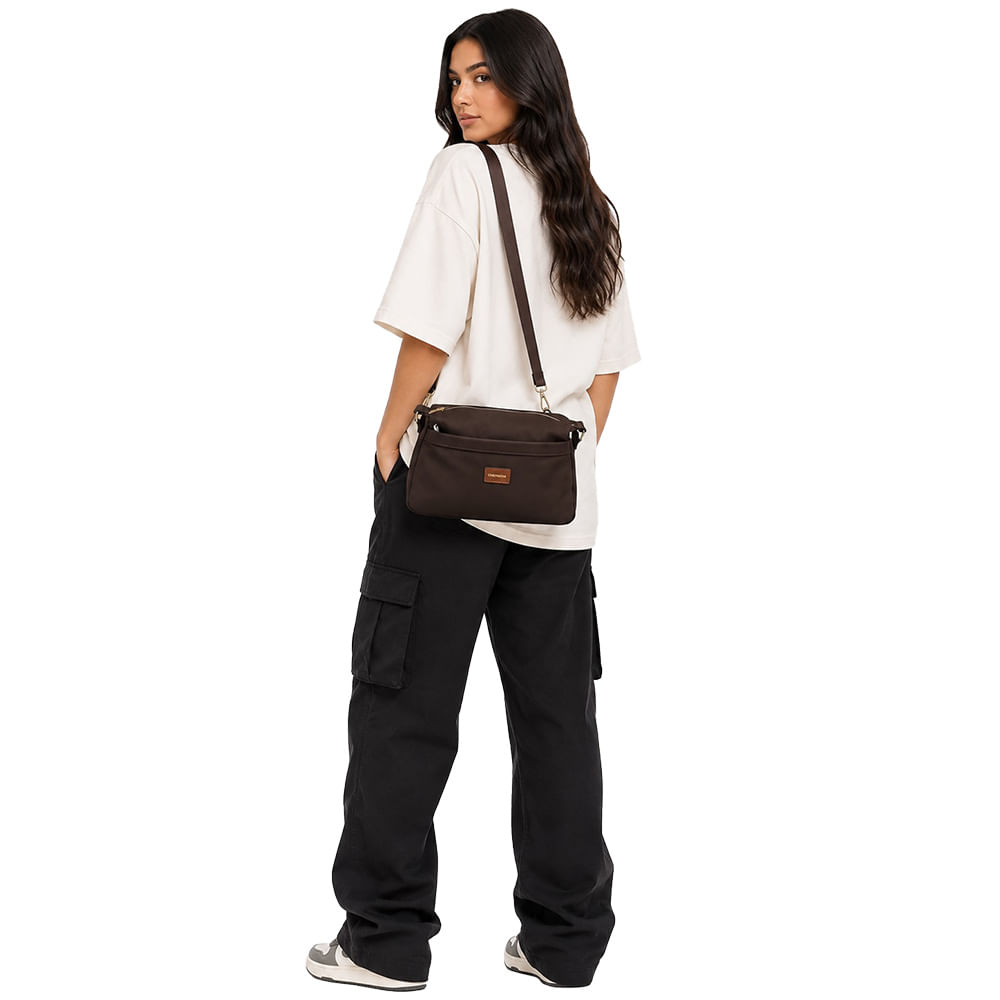 Bolsa Chenson Feminina Twill Nylon CG85984 - Foto 2